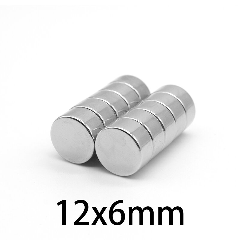 5/10/20/30/50/80PCS 12x6mm Disc Suche Magnet Starke 12mm x 6mm Runde NdFeB Magneten 12x6mm Permanent Magneten 12*6mm N35