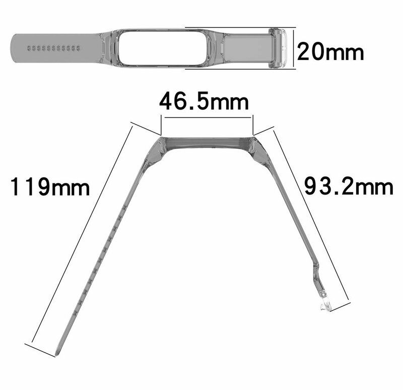 6 pz/lotto TPU cinturino trasparente per Samsung Galaxy Fit 2 SM-R220 cinturino scolorimento In braccialetto leggero per cinturino Galaxy Fit 2