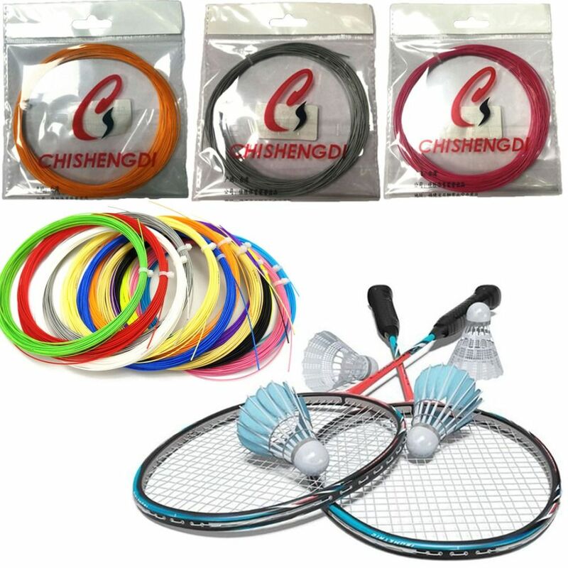 Multicolor Badminton Raquete Cordas Ferramenta, Nylon, Alta Qualidade, Esporte Suprimentos, Fio De Raquete, Comprimento 10m