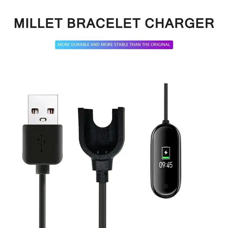 USB Charger Wire For Mi Band 2/3/4/5 Smart Wristband Bracelet Replacement Dock Charging Cable Fast Charging Cable