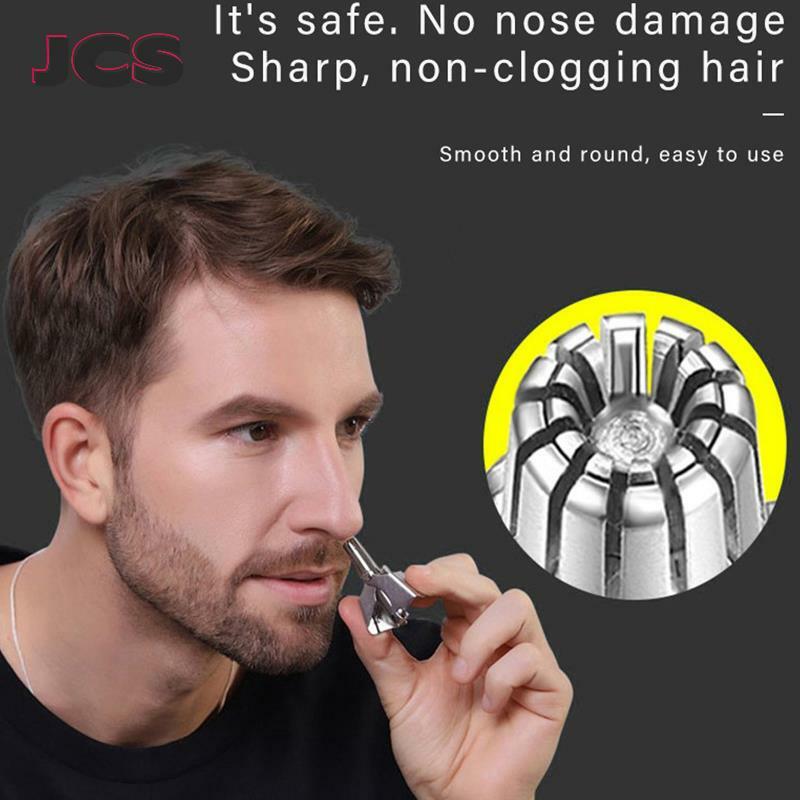 Men's Nose Hair Trimmer Stainless Steel Manual Trimmer With Cap Suitable For Nose Hair Razor Washable Portable Nose Hair Trimmer