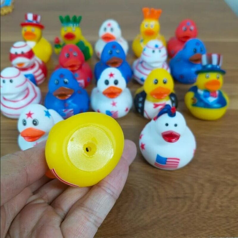 5-30 sztuk nie powtarzające się kaczki do kąpieli dla dzieci basen zabawki do kąpieli gumowe kaczki prysznic zabawki wodne na prezenty dla dzieci