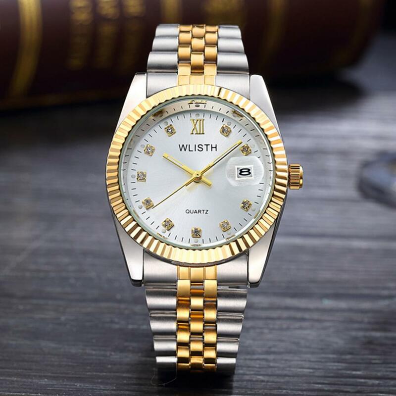 Analog Wrist Watch Luminous Exquisite Quartz Round Dial Unisex Couple Couples Gift Clock Relogio Mas-culino reloj hombre reloj m