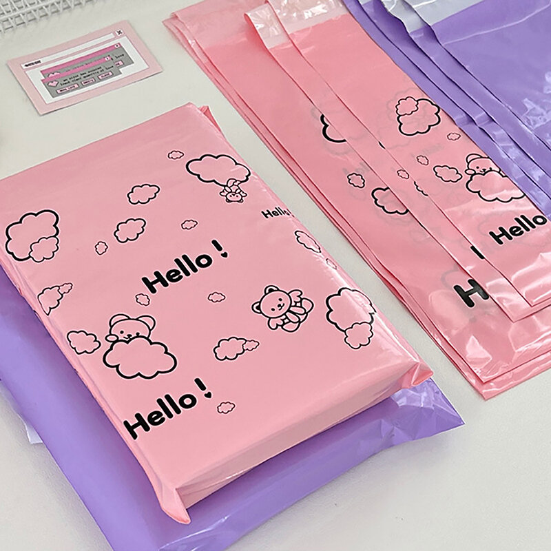 10Pcs Courier Bag Envelope Packaging Delivery Bag Waterproof Self Adhesive Seal Pouch Mailing Bags Plastic Transport Bag