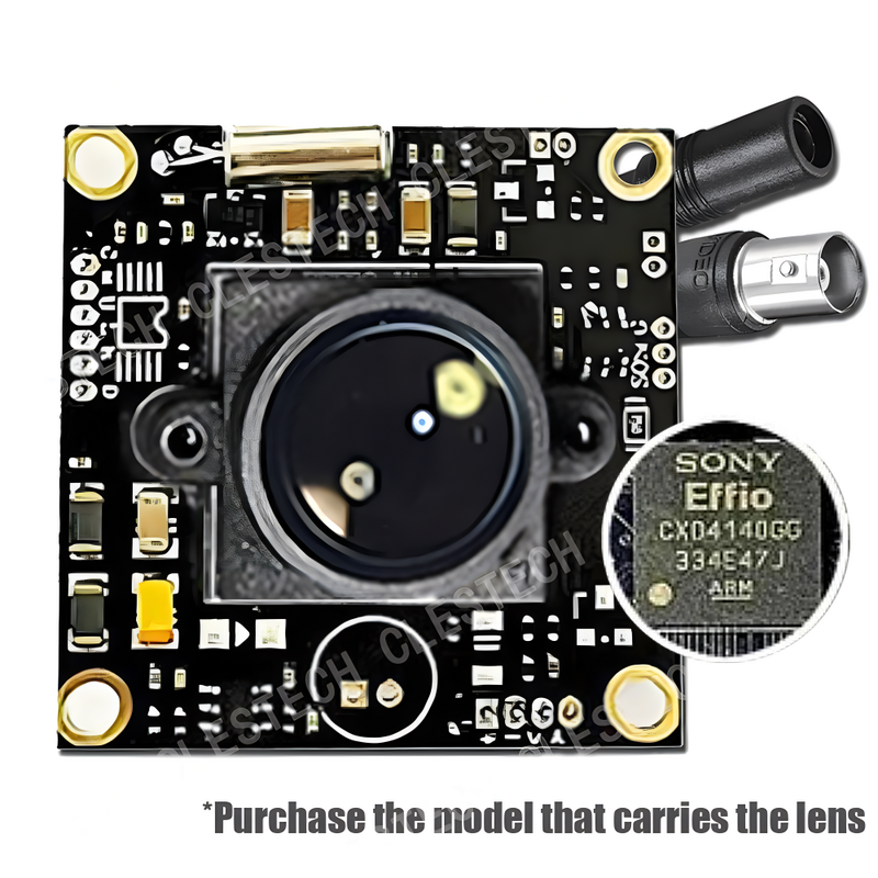 SONY-Circuit imprimé de caméra de vidéosurveillance HD Effio 4140 + 673 800TVL, puce CCD, invitation technique, grand angle 2.8mm, mise au point 2.8-12mm 25mm, bricolage