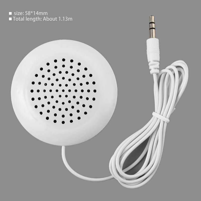 DIY 3.5mm Mini Louder Speakers Music Pillow Stereo Speaker For MP3 Phone For IPhones For IPods Touch CD Sleeping Use Gift