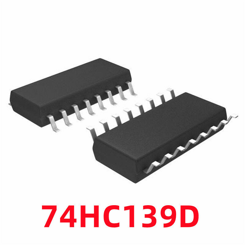1PCS 74HC139D 74HC139 SOIC-16 Dual 2-4สายถอดรหัส/Multiplexer ชิป