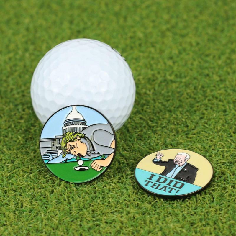 Juego de marcadores magnéticos para pelotas de golf, se conecta fácilmente al sombrero de golf para adolescentes, hombres y mujeres, principiantes de golf