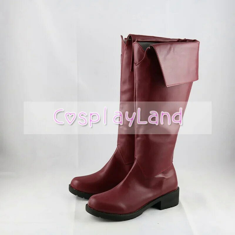 Bungo Stray Dogs Fyodor Dostoevsky Cosplay Boots Shoes Red Men Shoes Costume Customized Accessories Halloween Party Shoes