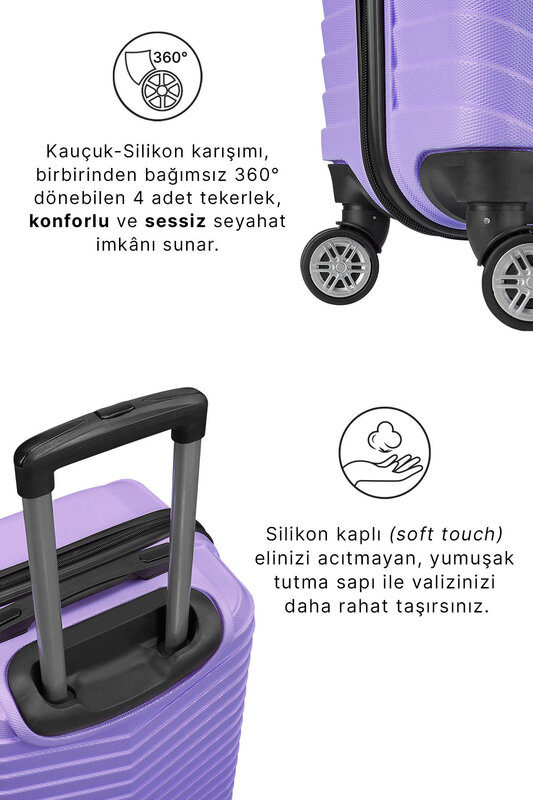 Valigia colore viola cabina (piccola) valigia