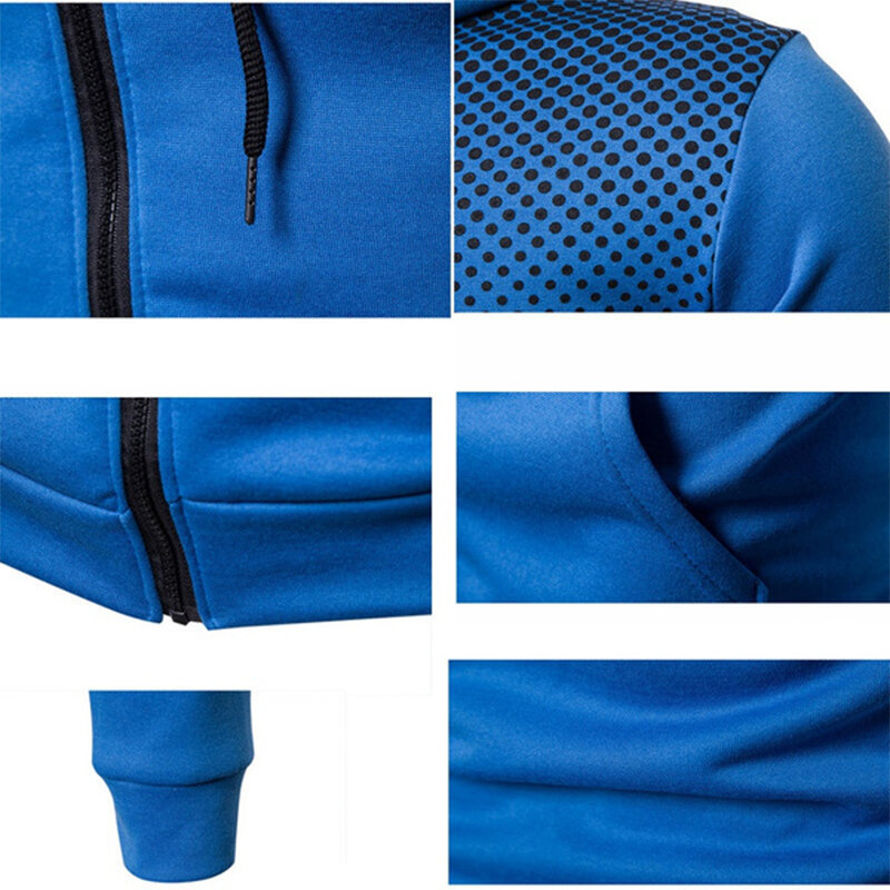 メンズファッショナブルなフード付きセーター,ジッパー付き秋冬カジュアルスポーツジャケット,S-4XL