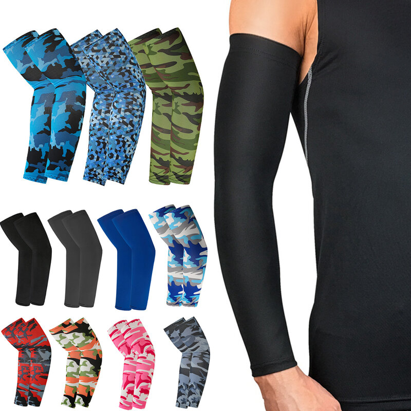 Outdoor Arm Cover Warmer Sleeves, Sportswear, Corrida, Basquete, Proteção solar, Esporte
