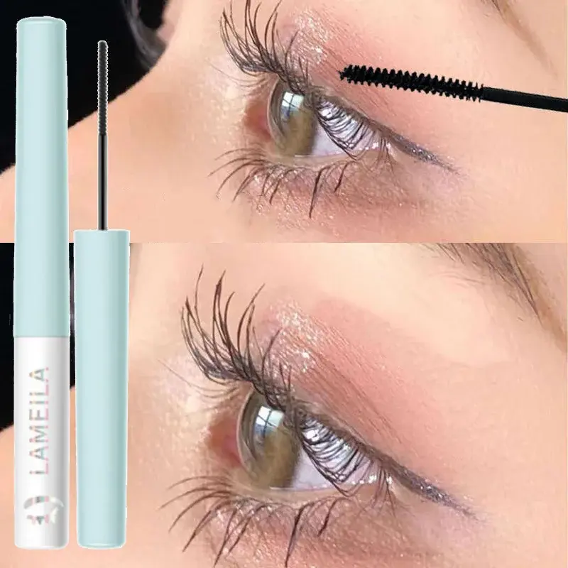 Ultra-fine Small Brush Head Mascara Lengthening Black 3D Lash Eyelash Extension Eye Lashes Long-wearing Black Mascara Product