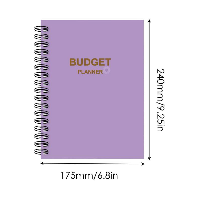 Portátil e Prático Orçamento Binder, Planejador e Livro, Planejador Orçamentário, Inclui metas financeiras, Binder Orçamento Mensal
