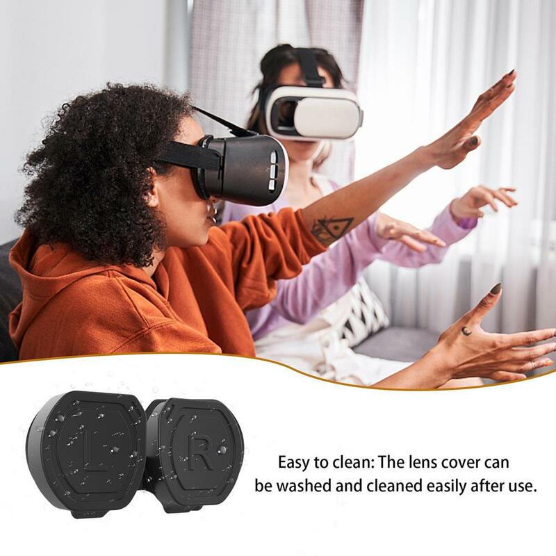 ฝาครอบเลนส์ป้องกันฝุ่นกันฝุ่นป้องกันแว่นตาฝาปิดเลนส์ใช้ได้กับหมวกกันน็อค Psvr2แว่น VR อุปกรณ์เสริม