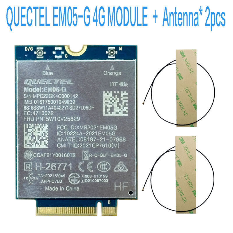Quectel EM05-G LTE Cat4 모듈, 씽크패드 T14 P14s X13 L13 L14 T14s 요가 Gen3 P16 Z13 Z16 P16s T16 노트북용 글로벌, 5W10V25829