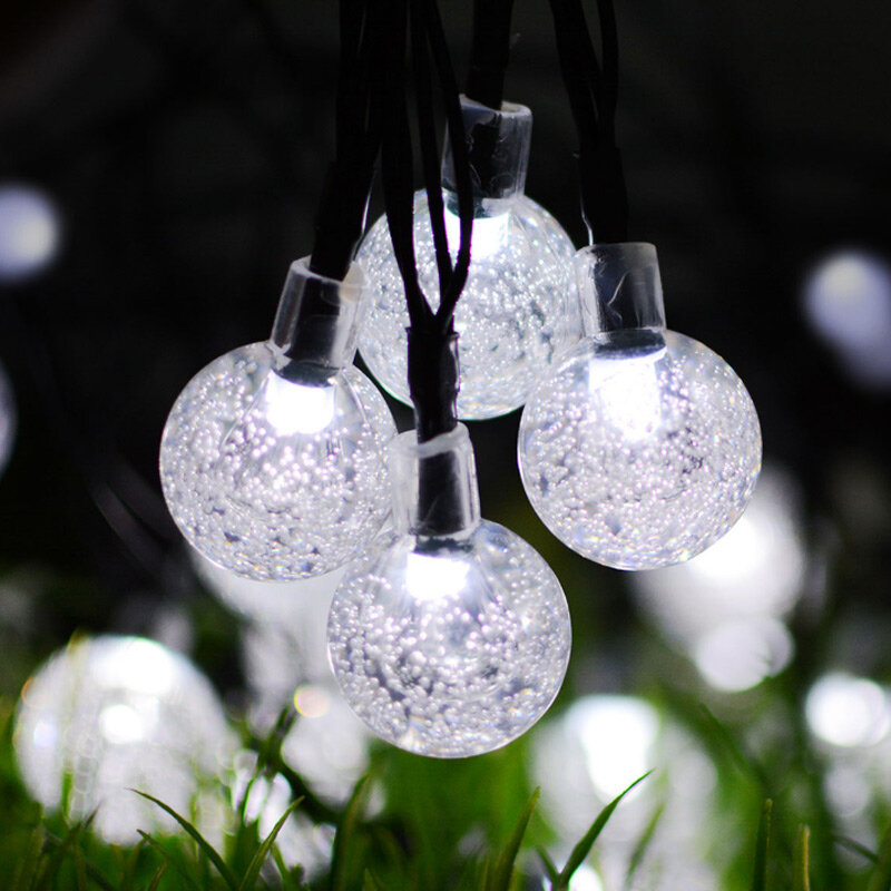 Solar Powered 30 LEDs String Light Waterproof Outdoor Garden Path Yard Decor Lamp Accessories String Light