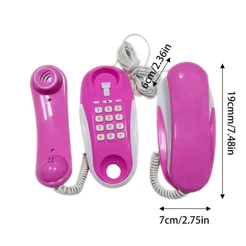 Kids Play Phone Pretend Play Telephone With Real Ring Sounds Realistic Cell Phone Design With 23Ft Phone Line Birthday Christmas