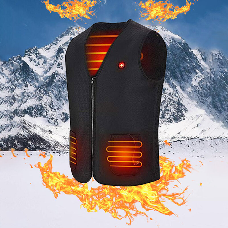 Jaket pemanas sendiri Musim Dingin 2023, pakaian pria teknologi tren luar ruangan modis hangat tahan angin