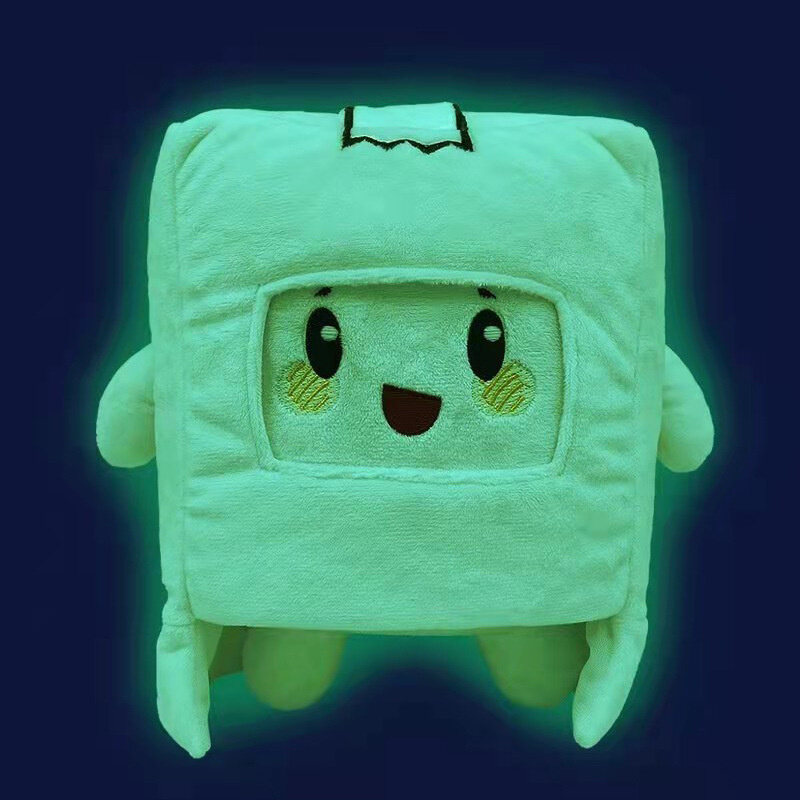 Lanky Box Glow In The Dark Plush Kawaii Foxy Boxy Ghosty Lanky Box Removable Soft Toy Children Gift Turned Doll Girl Bed Pillow