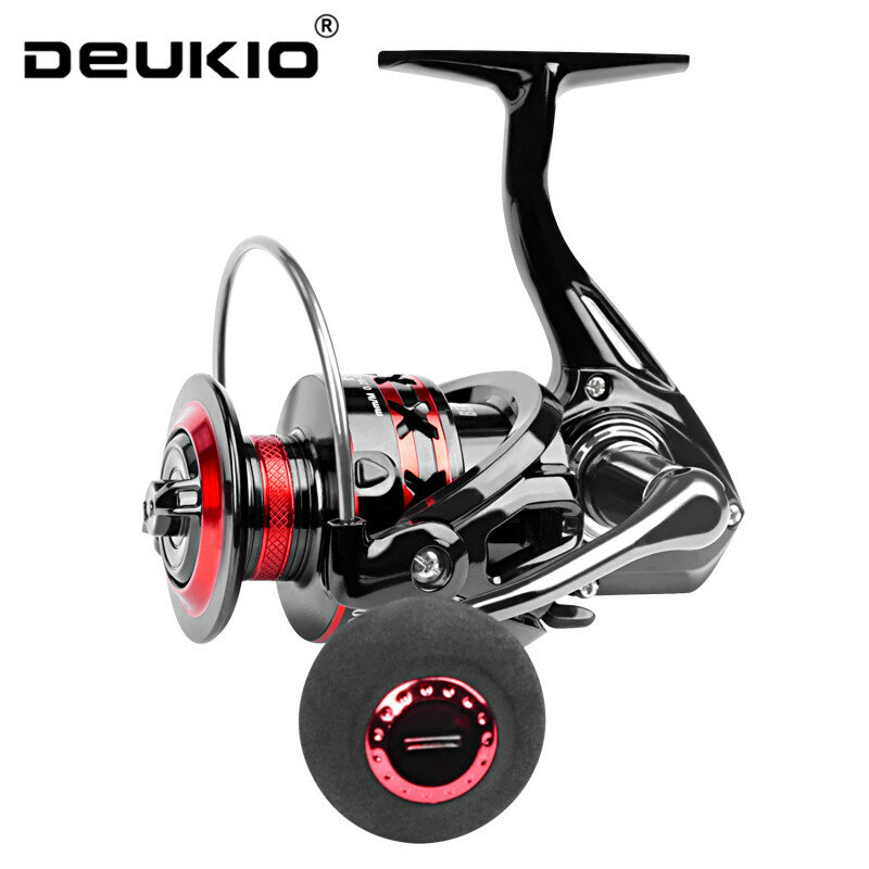 Deukio-スピニングフィッシングリール,2000〜7000 kgのフリクションブレーキ,金属スプール,12kg