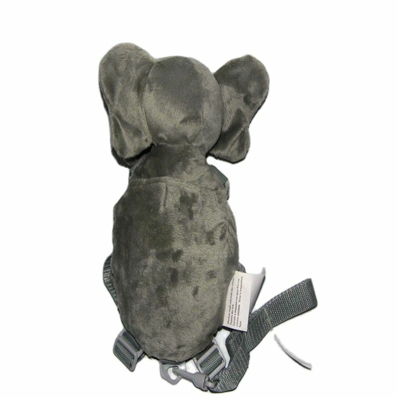 Arnés de seguridad 2 en 1 para bebé, mochilas de juguete con diseño de elefante, rizos para caminar, correas para niños pequeños, GB-017