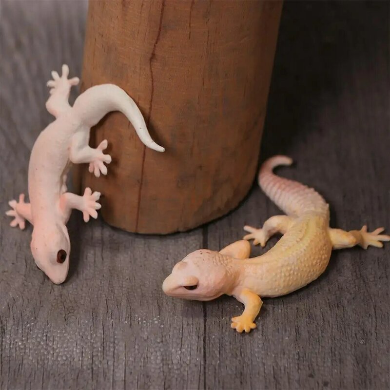Gecko Prank Props Simulation Lizard Figures Family Games Cognition Toys Lizards Action Model Animal Figurines