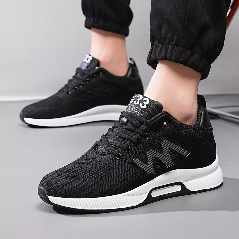 New Summer 2024 Men Shoes 6CM Elevator Shoe Fashion Breathable Casual Sneakers Man Heightening Shoes Men's Vulcanize Shoes