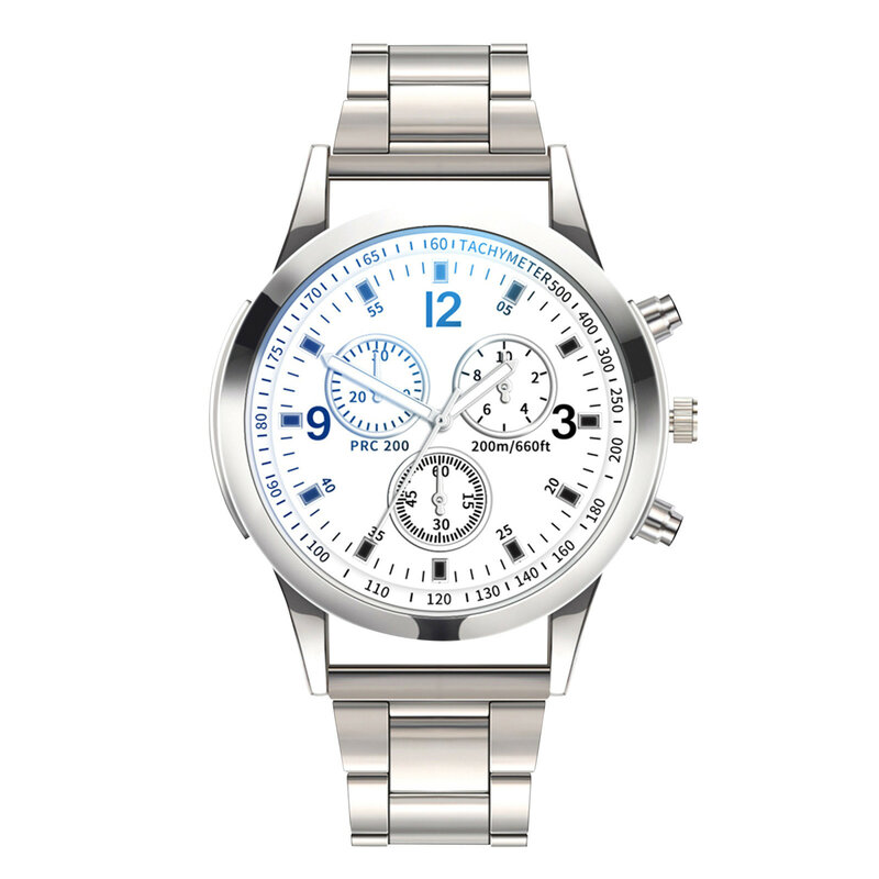 Relógio de aço inoxidável impermeável masculino, Relógios de pulso de quartzo para homem, Relógio Snart preciso, Princess Watch