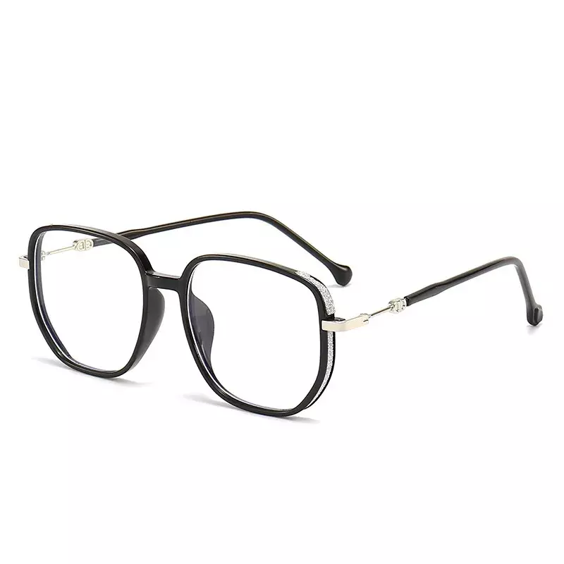 Vintage Square Metal Glitter Frame Reading Glasses Women Fashion Optical Eyewear Anti-blue Light Presbyopia Eyeglasses