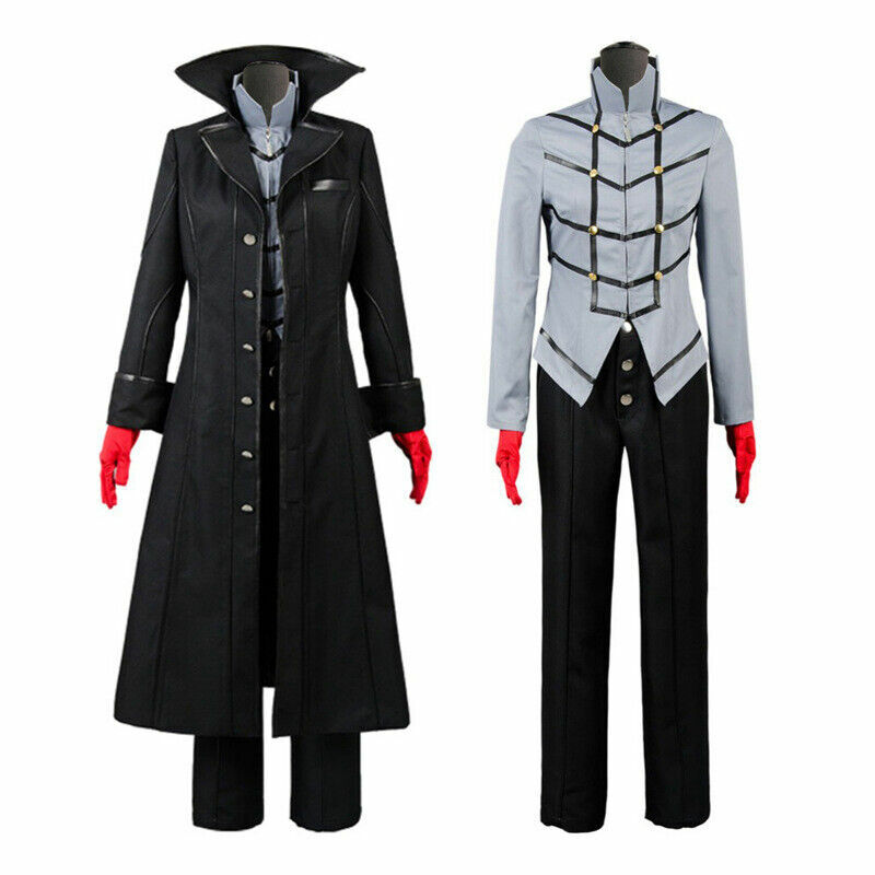 Persona 5 Kurusu Akira Cosplay Costume Joker Uniform Halloween Carnival Women Men Role Play Outfit  Custom Made