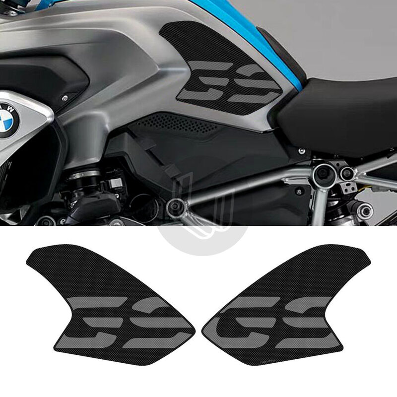 Genouillère de Traction antidérapante pour moto BMW R1200GS 2013 – 2017, coussinet de réservoir antidérapant 3M, poignée latérale à gaz, genouillère de protection, autocollant
