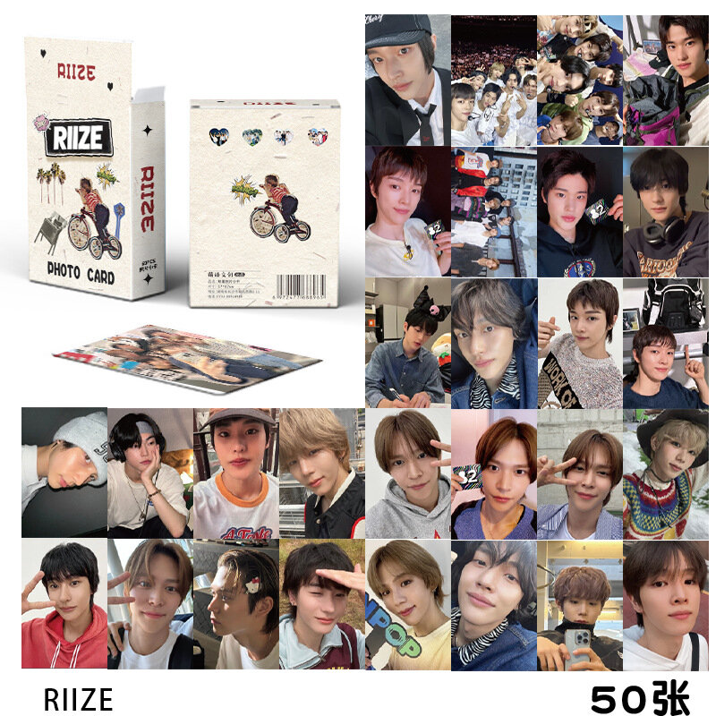 Kpop RLLZE Lomo cartão para fãs, meninas álbum cartões postais, Photo Print Photocards, presente