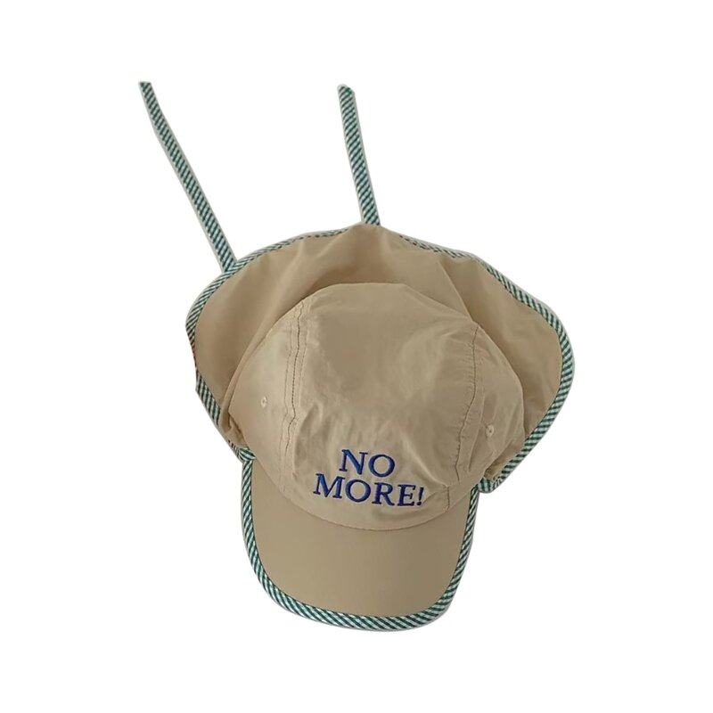 Cappello da pescatore per bambini berretto estivo con protezione per il collo cappello da campeggio Unisex copricapo