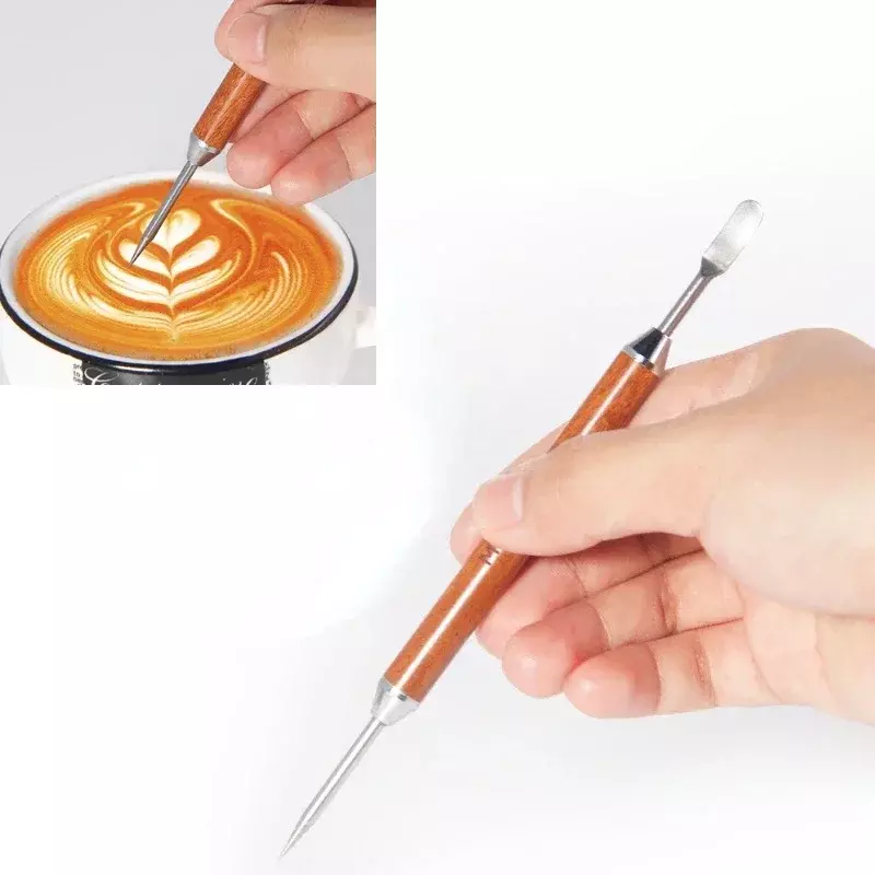 Needle Stainless Steel Latte Pull Flower Coffee Decorating Art Pen Cappuccino Espresso Art Needles Barista Coffee Accessories