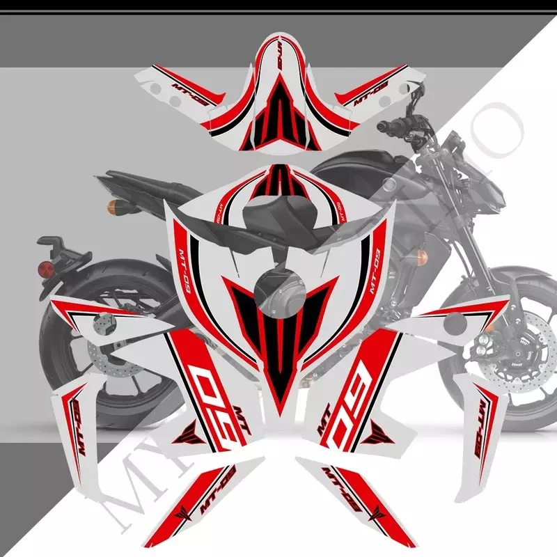 Motorcycle Tank Pad Protector For Yamaha MT09 MT FZ 09 Stickers Fairing Motorcycle Knee Decal Fender Windshield 2016-2020