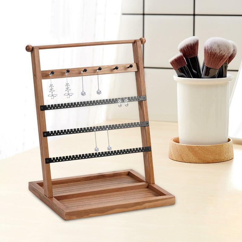 Jewelry Storage Rack Elegant Stable Gift 5 Tier Portable Earring Storage Rack for Counter Showroom Living Room NightStand Table