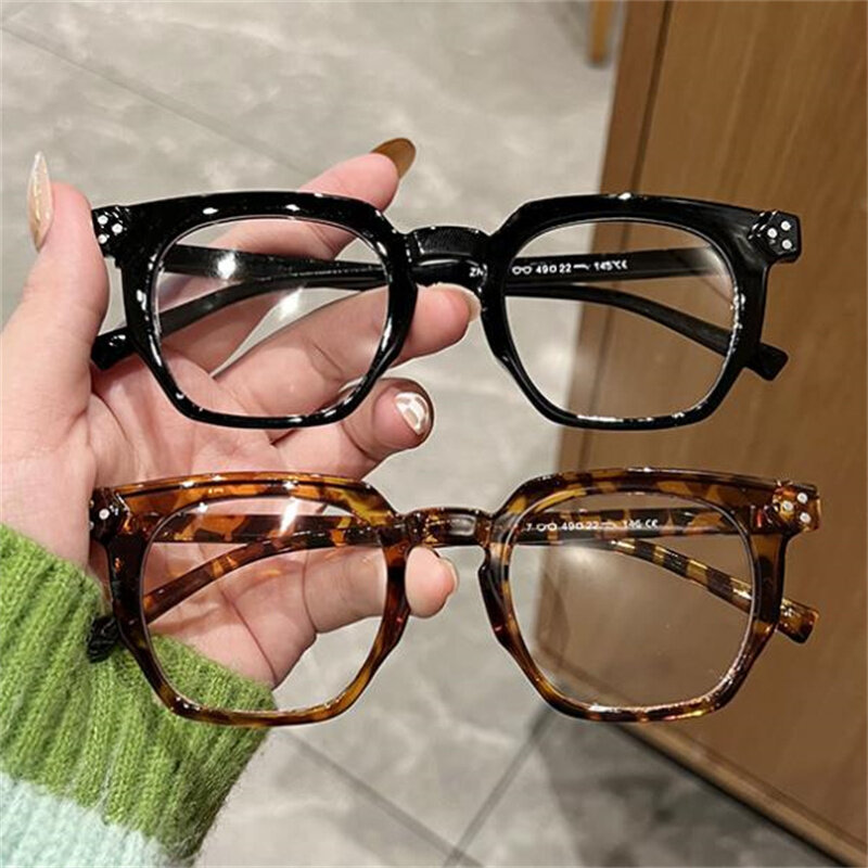 Óculos irregulares com polígono Ornamentais Moda Óculos Ópticos, Unisex Arroz Unhas Óculos, Simplity Eyewear