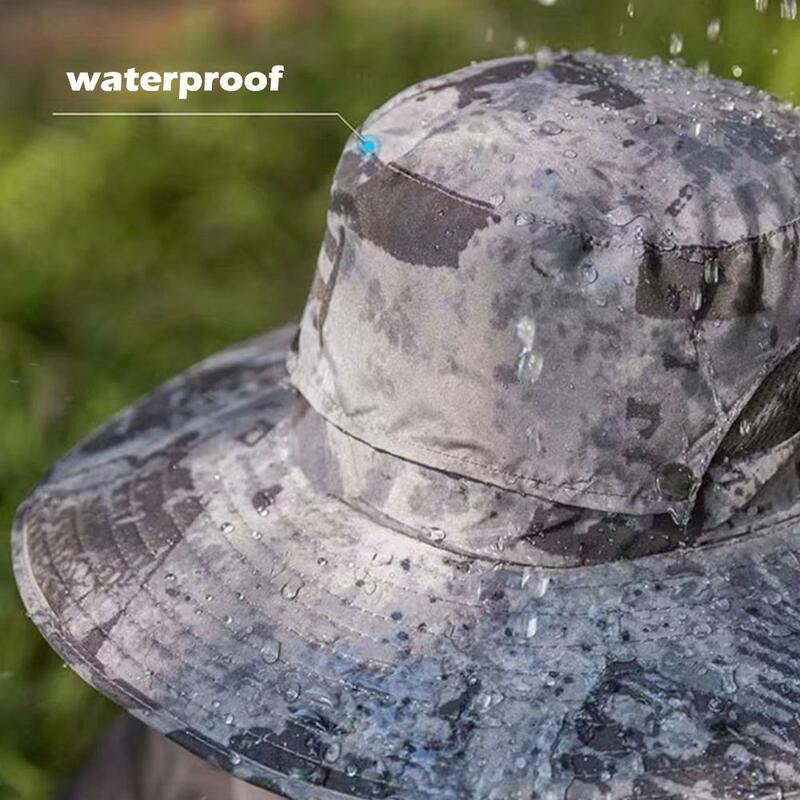 Шляпа для рыбалки на солнечной батарее, большая шляпа с большим ободком и козырьком от солнца, быстросохнущая, для летнего сезона