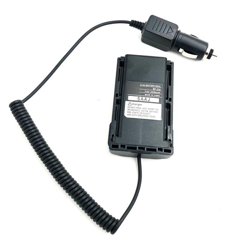 BP232 adattatore per caricabatterie eliminatore batteria per auto BP-232 per ICOM ICF4160 F4161 F4011 F43GT A14 IC-F26 IC-F3036 Radio Walkie Talkie