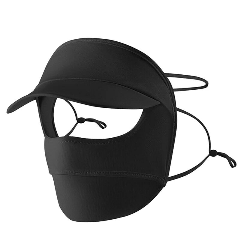 Летняя женская Солнцезащитная шелковая маска с полями, защита от УФ-лучей, чехол на все лицо, фата, уличная велосипедная Солнцезащитная шапка, кепки