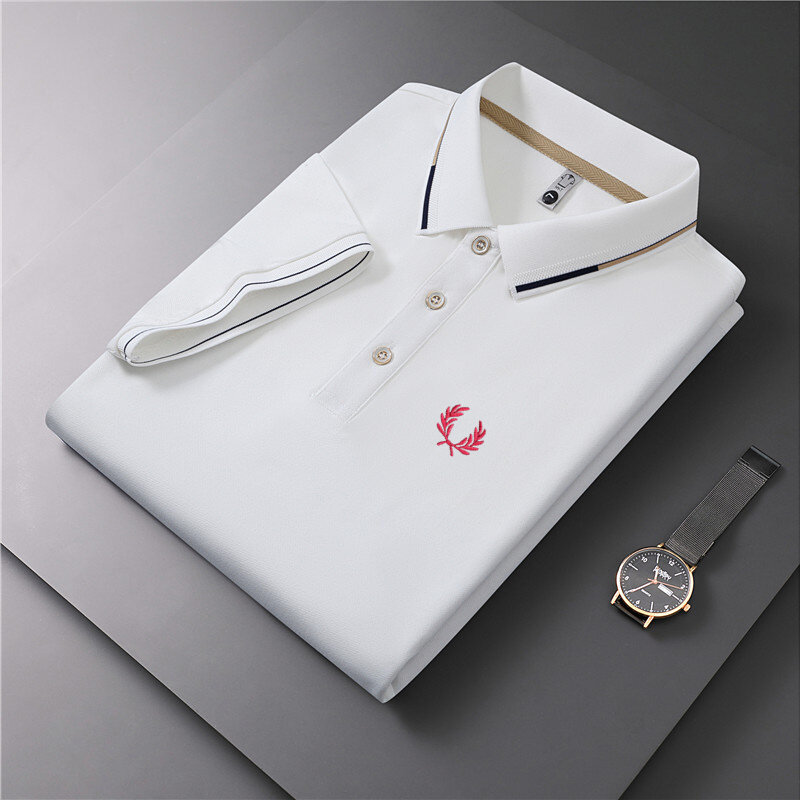 Polo brodé de haute qualité pour hommes, offre spéciale, t-shirt, mode, décontracté, affaires, haut, tendance, été, 2024