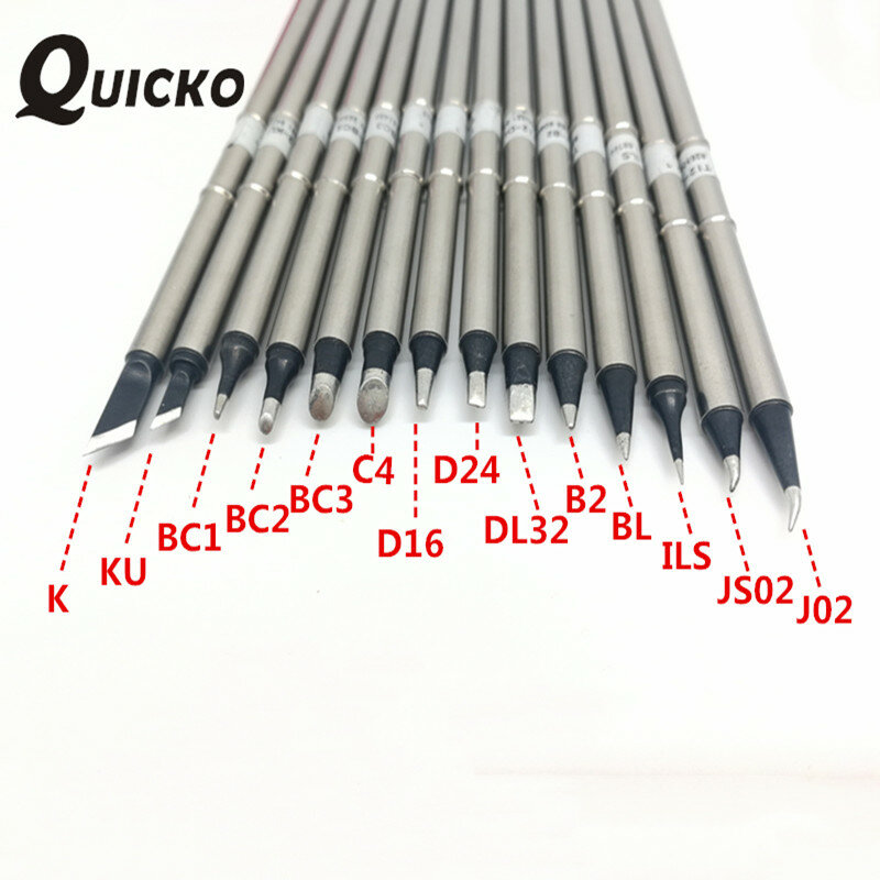 QUICKO-نصائح لحام الحديد عالية الجودة ، أدوات لحام لمحطة مقبض T12 ، XA-T12-K ، KU ، ILS ، BC2 ، لحام الحديد ، 7s ، عالية الجودة القصدير