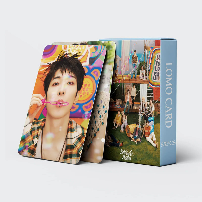 Kartu foto Kpop Attacca LOMO, 55 buah/set, Album baru, Heaven, kartu Lomo, kartu foto anak laki-laki, kartu foto untuk hadiah koleksi penggemar