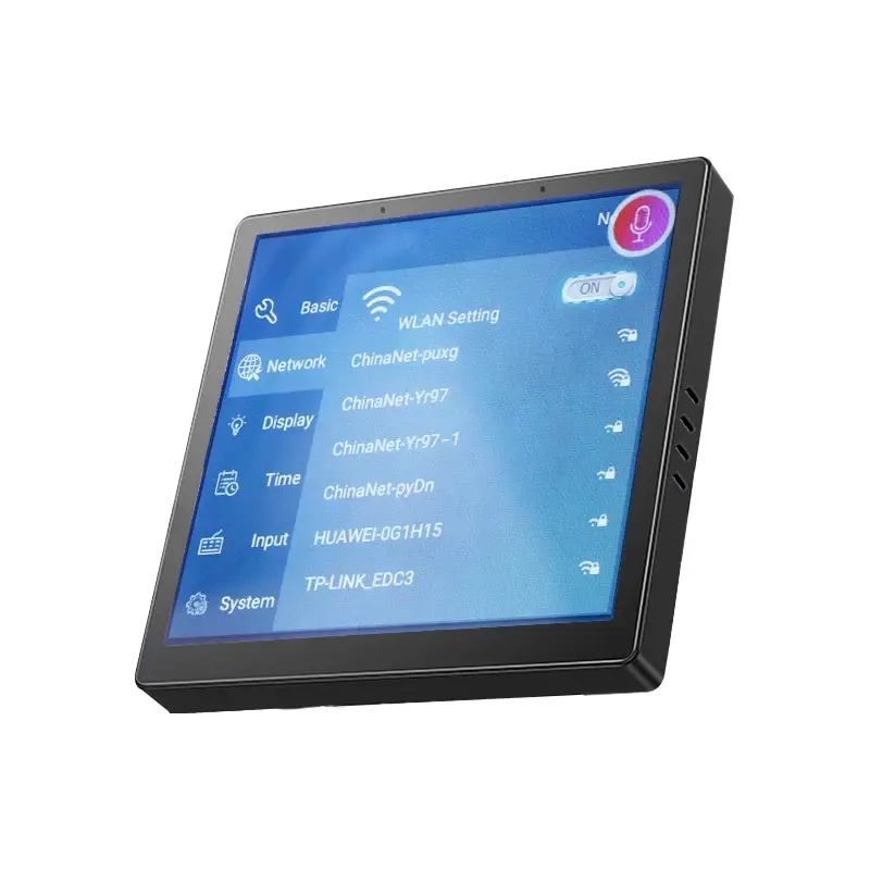 Parede Touch Panel Monitor Android, casa inteligente, 4 Polegada, RS485