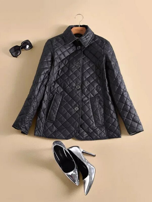 Abrigo Vintage de manga larga para mujer, chaqueta gruesa con solapa y botonadura única, ajustado, ropa de calle cálida, Top de invierno, 2022