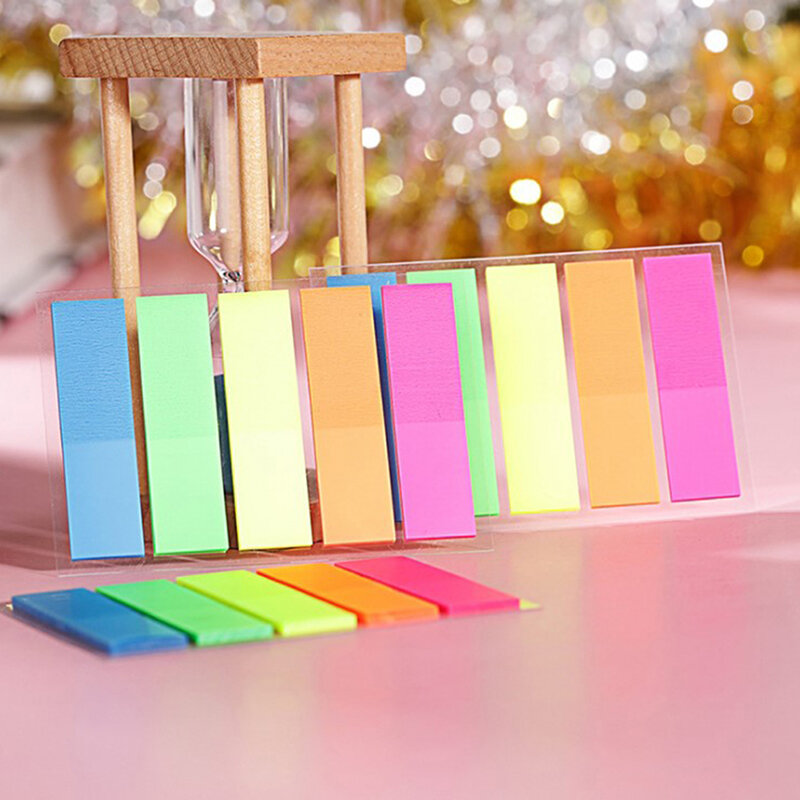 100 Sheets Fluorescent Sticky Notes Self-Adhesive Sticky Notes Sticky Notes Markers Sticky Notes Stickers School Supplies