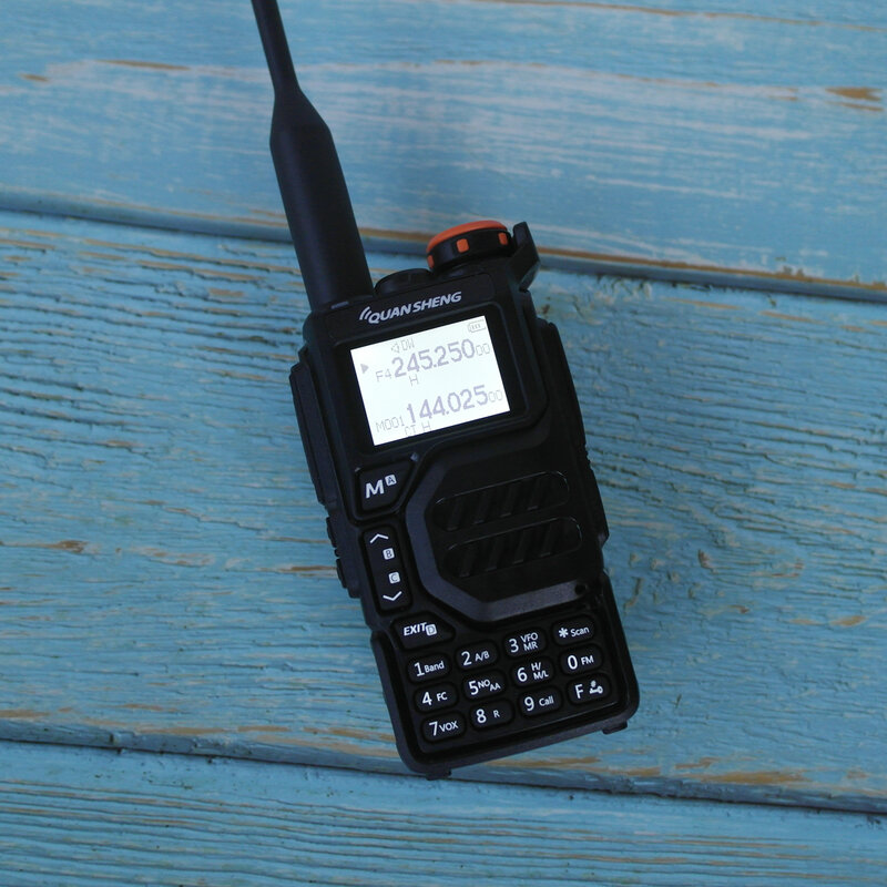 Quansheng-walkie talkie UV-K5長距離空気デュアルバンド,双方向ラジオ,5W,1600mAh,ポータブル,200チャンネル,無料TPYE-Cケーブル