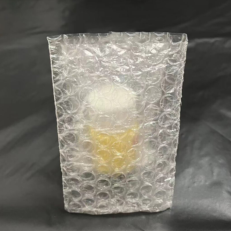 Mini sacchetto di busta di plastica per imballaggio sacchetto di imballaggio antiurto trasparente in PE sacchetto a bolle a doppia pellicola 200 pz/pacco