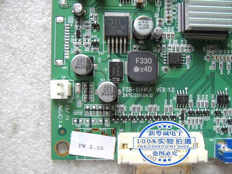 19LCD 산업용 컴퓨터 드라이버 보드, FSB-104WUF VER 1.0 산업용 마더보드, LM190E05